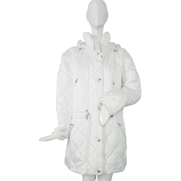 NEW $1195 Bogner Jacket! Pearl White Made in USA Exclusively for Neiman Marcus - Picture 1 of 8